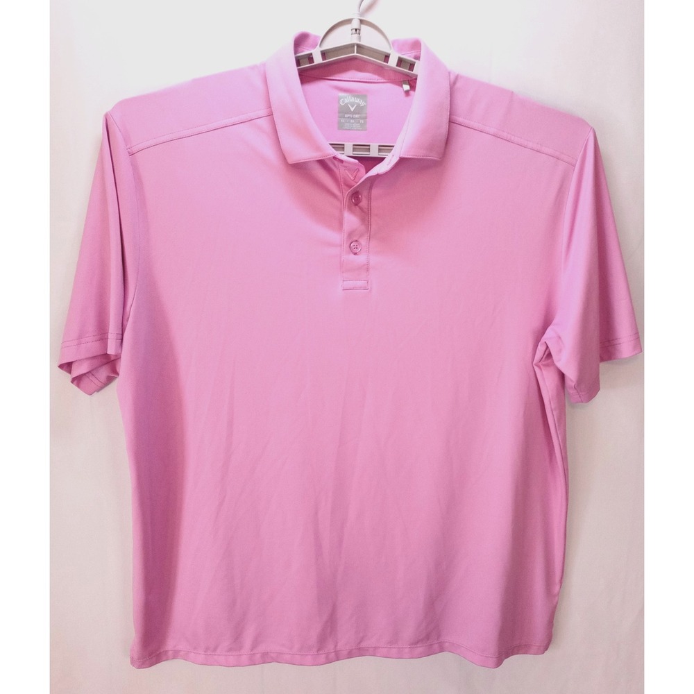 Callaway Opti Dri Men's Golf Polo Shirt, XL, Pink